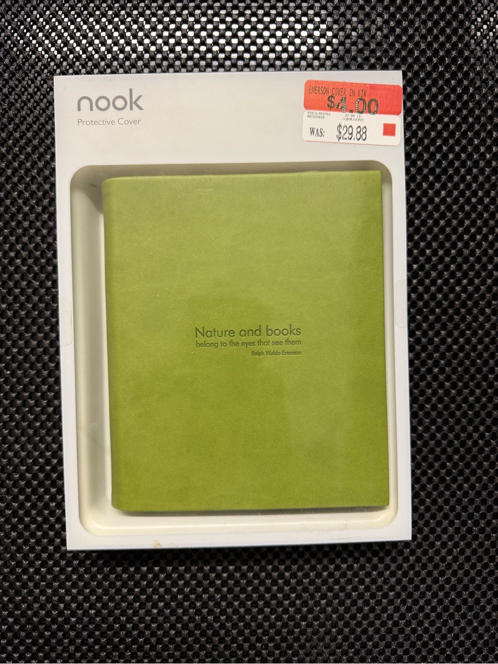 New Nook Protective Cover Green Emerson Case for Simple Touch / GlowLight
